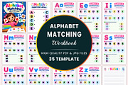 Alphabet Matching Worksheets, a Stationery Template by Shumaya (Thumbnail 1 of 4)
