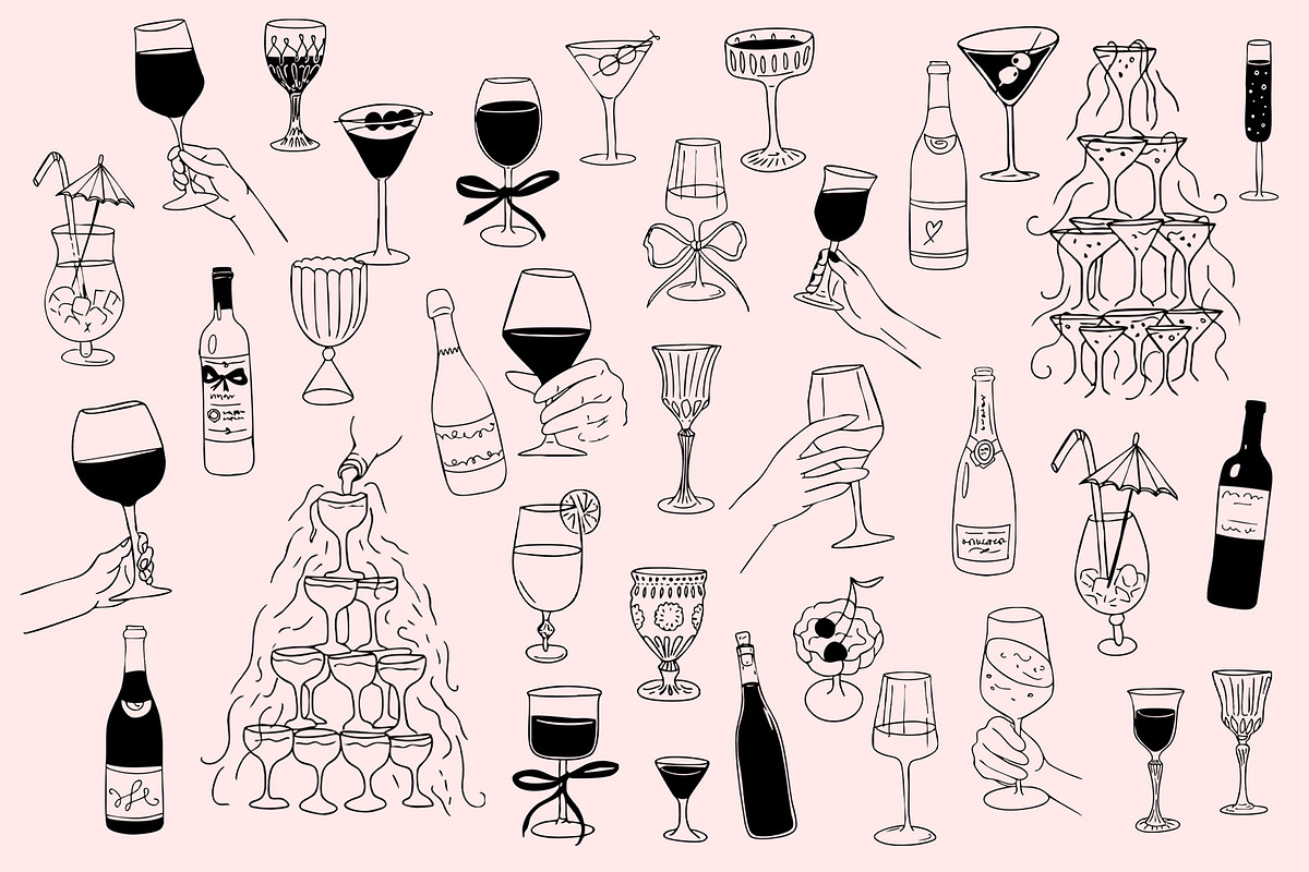 Ciao Bella Whimsical Wedding Doodles, a Graphic by SunnyAfternoons (Photo 9 of 21)