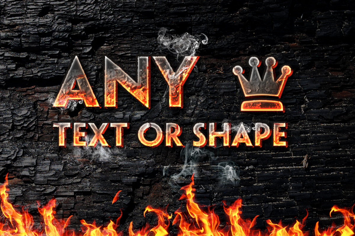 Fire Art Photoshop Style, a Layer Style Add-On by Chuhe86 (Photo 2 of 3)