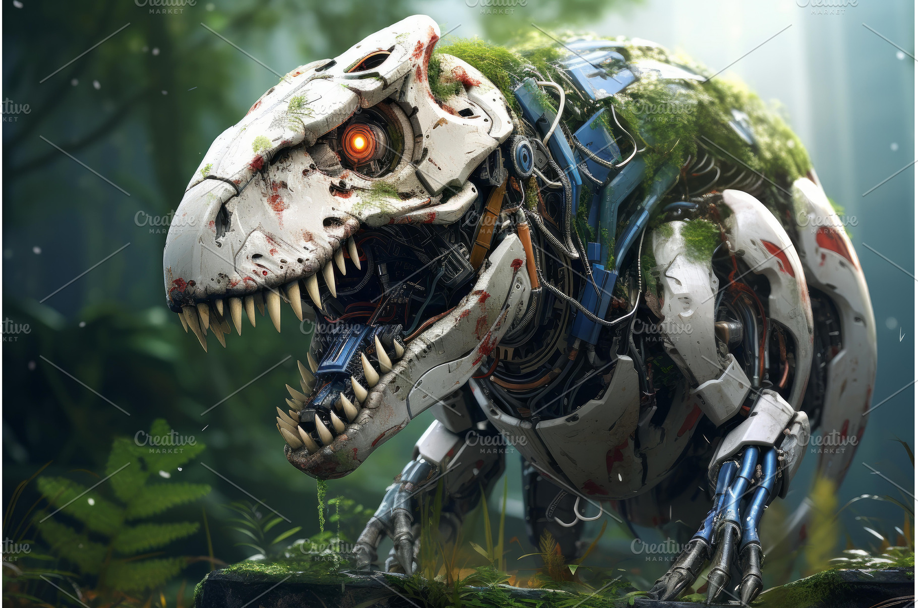 Eclectic Robotic dinosaur urban, an Architecture Photo by Ylivdesign