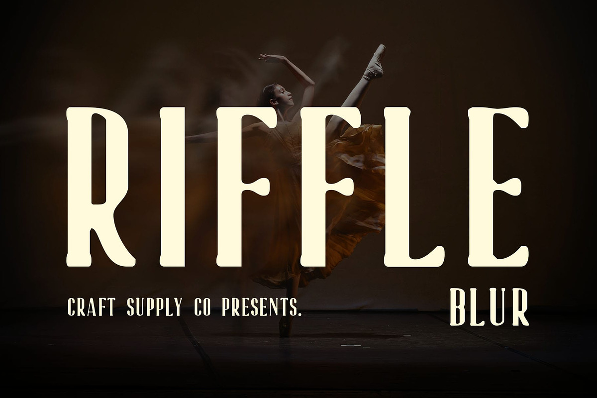 Riffle Blur, a Sans Serif Font by Craft Supply Co. (Photo 1 of 8)