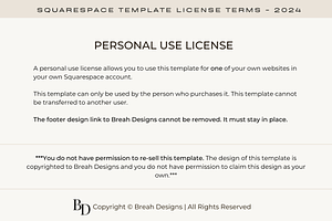 Squarespace Template: Serenity