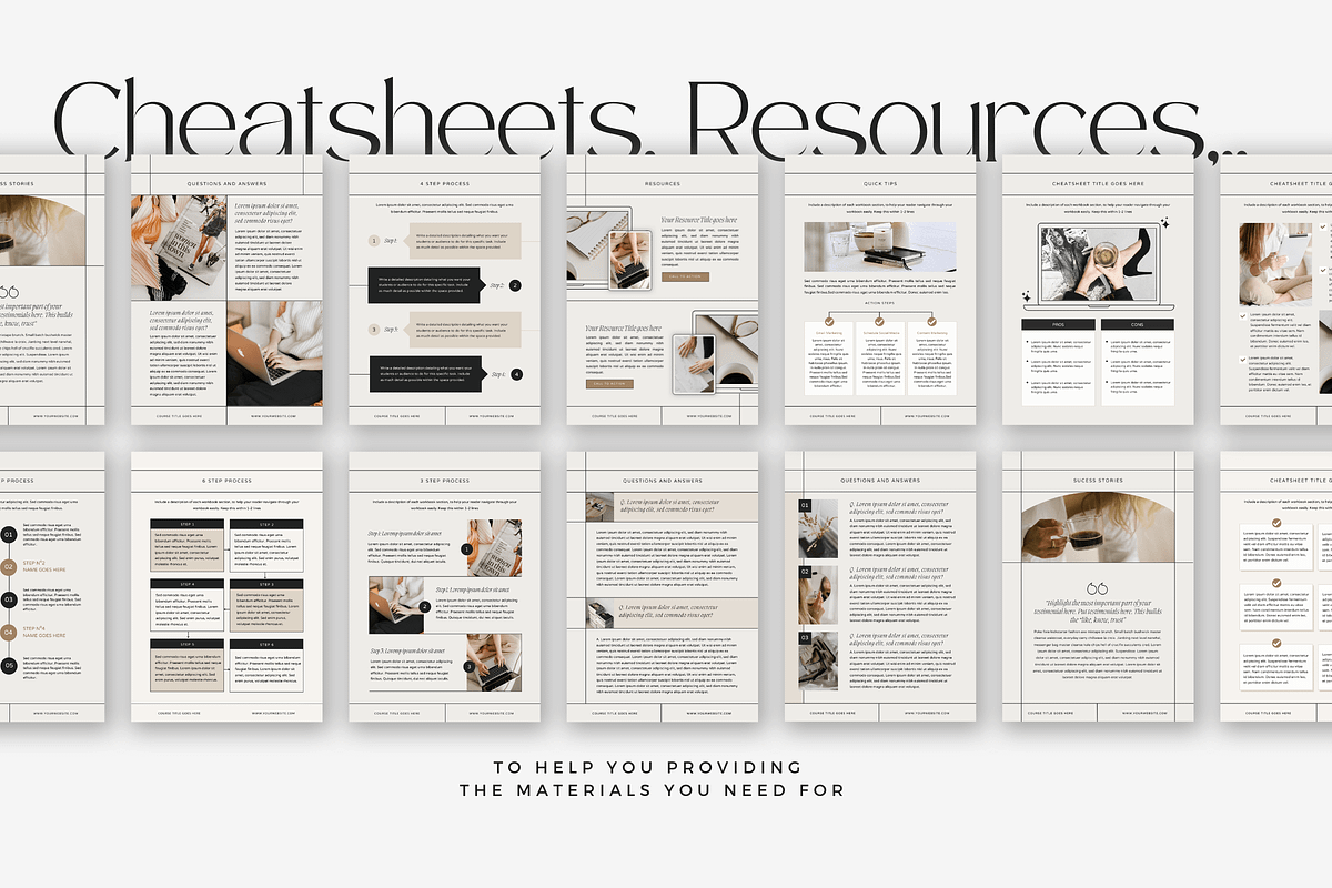 Canva Coaching Ebook WorkBook Hattie, a Magazine Template by Lovely Confetti (Photo 6 of 8)