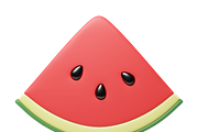 Cute 3D Watermelons icons, a Food & Drink 3D Model by Hannet (Thumbnail 6 of 7)