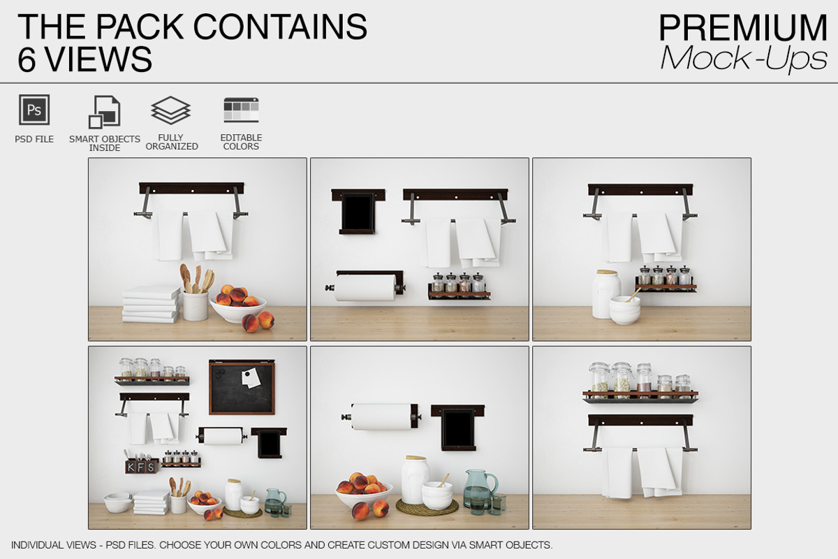 Kitchen Accessories Mockups, a Product Mockup by mock-ups (Photo 2 of 20)