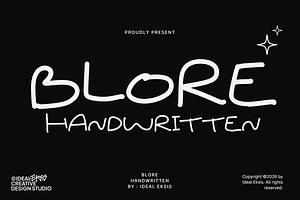 Blore Handwritten