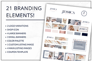 Etsy Shop Branding Kit Canva