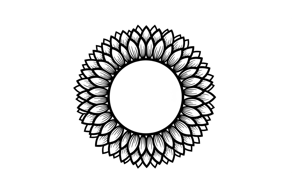 Floral Mandala Circle Frame Bundle, an Illustration by Gaye Art (Photo 18 of 51)