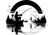 Fishing Vector Scene Bundle, a Graphic by jahid234 (Thumbnail 3 of 9)