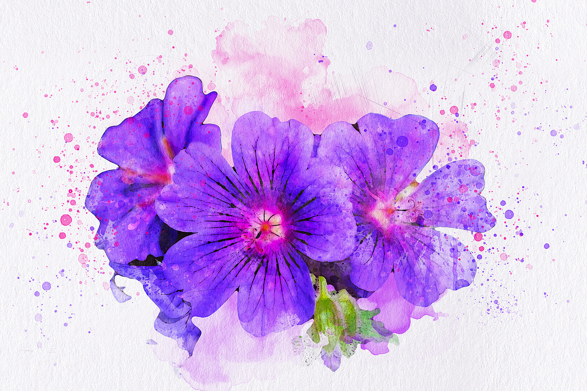 Watercolor Painting Photo Effect, a Brushes & More by INTENTFX (Photo 4 of 12)