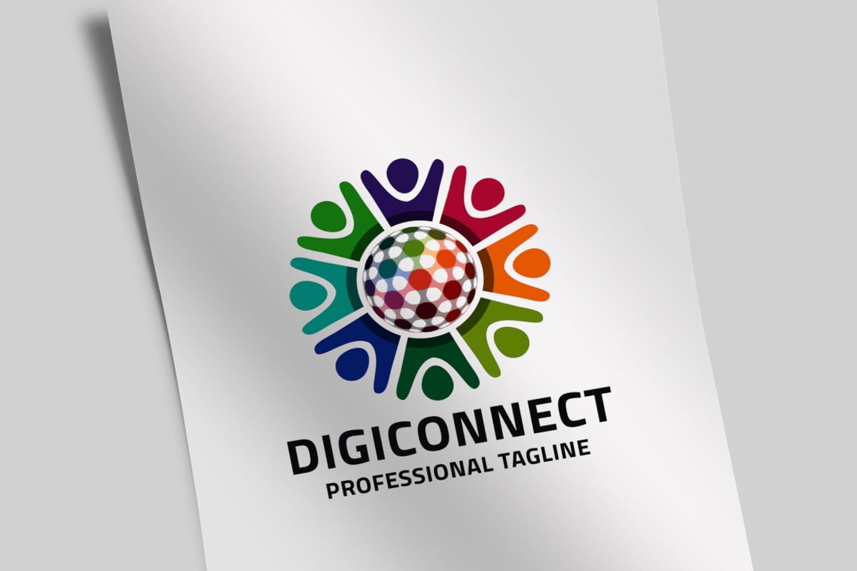 Digital Connect Logo, a Branding & Logo Template by Design_Planet
