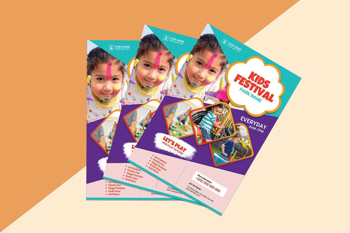 Kids Festival Flyers Template, a Flyer Template by Template Shop (Photo 4 of 4)