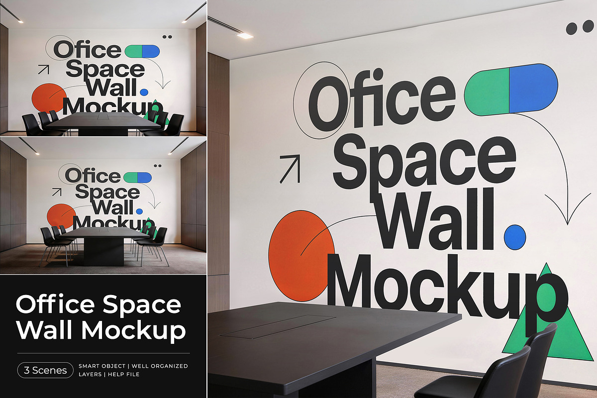 Office Space Wall Mockup, a Product Mockup by Pitchlook.Studio (Photo 1 of 4)