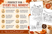 Cozy Fall Coloring Pages 120 Designs, a Seasonal Illustration by Daffodil Dream Studio (Thumbnail 3 of 3)