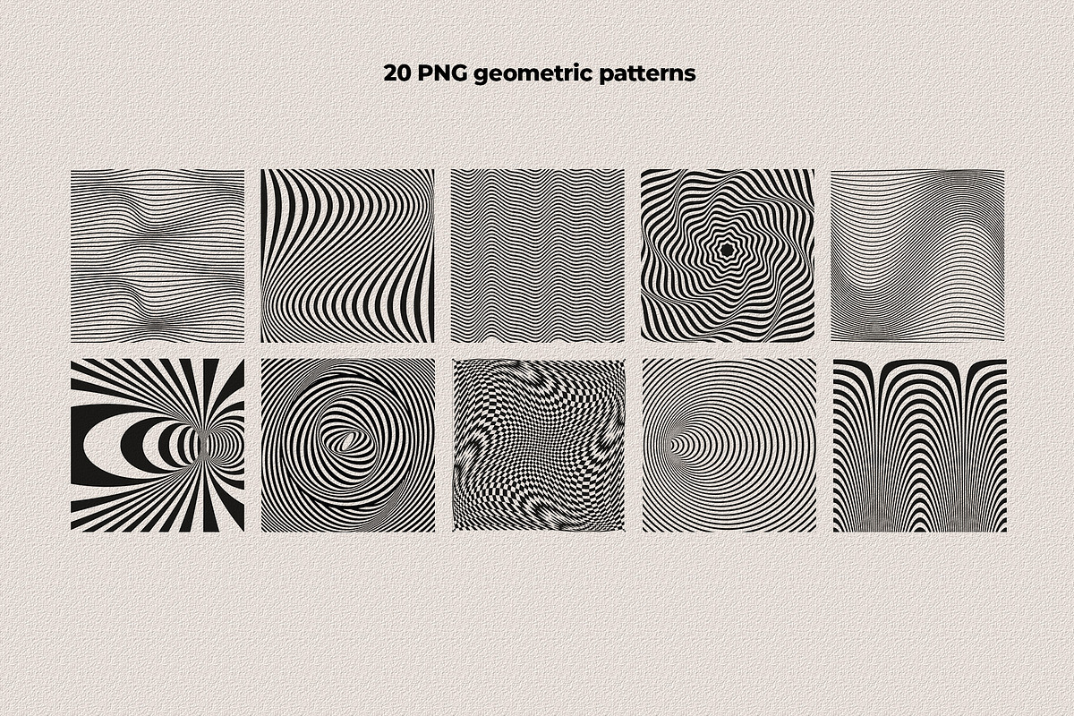 Trippy Waves Patterns, a Pattern Graphic by Marie T (Photo 15 of 25)