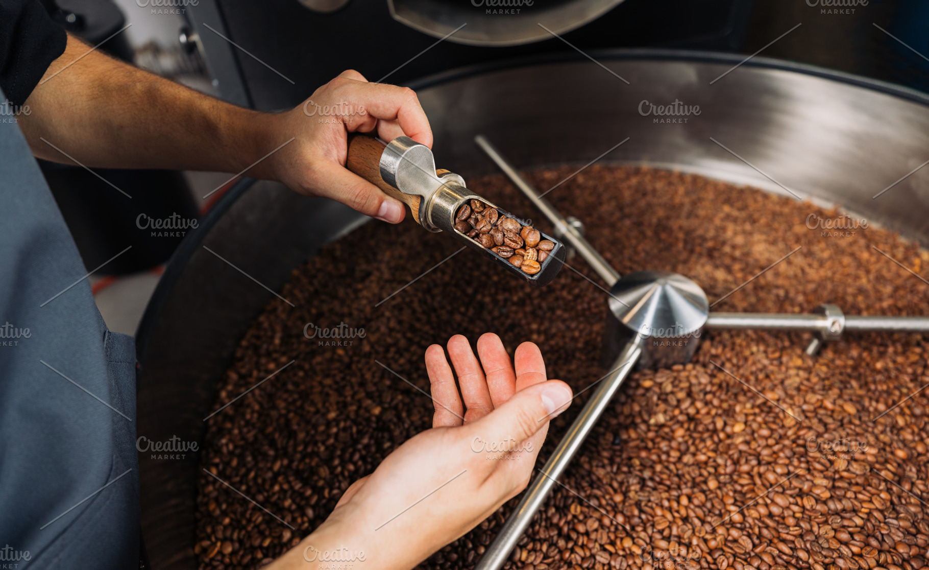 Barista checking the quality, a Food & Drink Photo by Artem Varnitsin