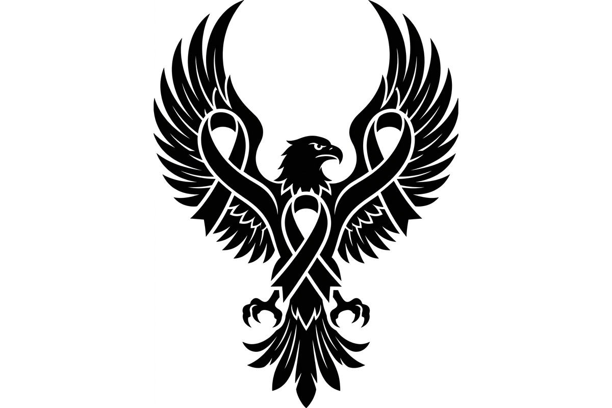 Breast Cancer Angel Eagle SVG, a Seasonal Illustration by balal (Photo 8 of 11)