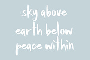 In The Stillness Handwritten font, a Handwritten Font by Jodi Van der Kruik (Thumbnail 3 of 6)