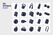 Fitness and Gym 3D icons, a Healthcare Illustration by Ekata Studio (Thumbnail 7 of 7)
