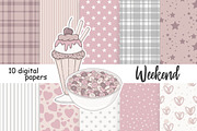 Weekend Pattern, a Pattern Graphic by GlamArtZhanna (Thumbnail 3 of 3)