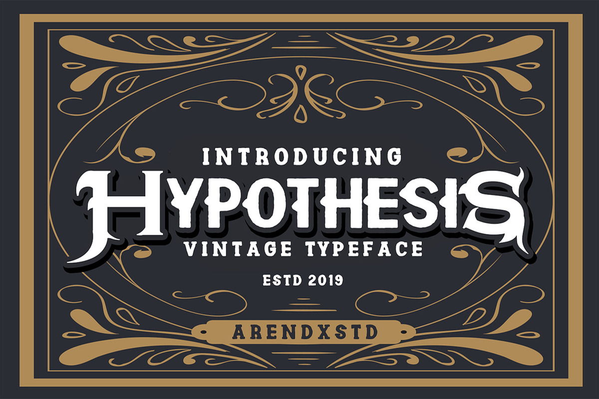 Hypothesis - Vintage Typeface