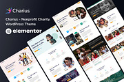 Charius - Charity WordPress Theme, a WordPress Template by NaimaAnjum (Thumbnail 1 of 5)