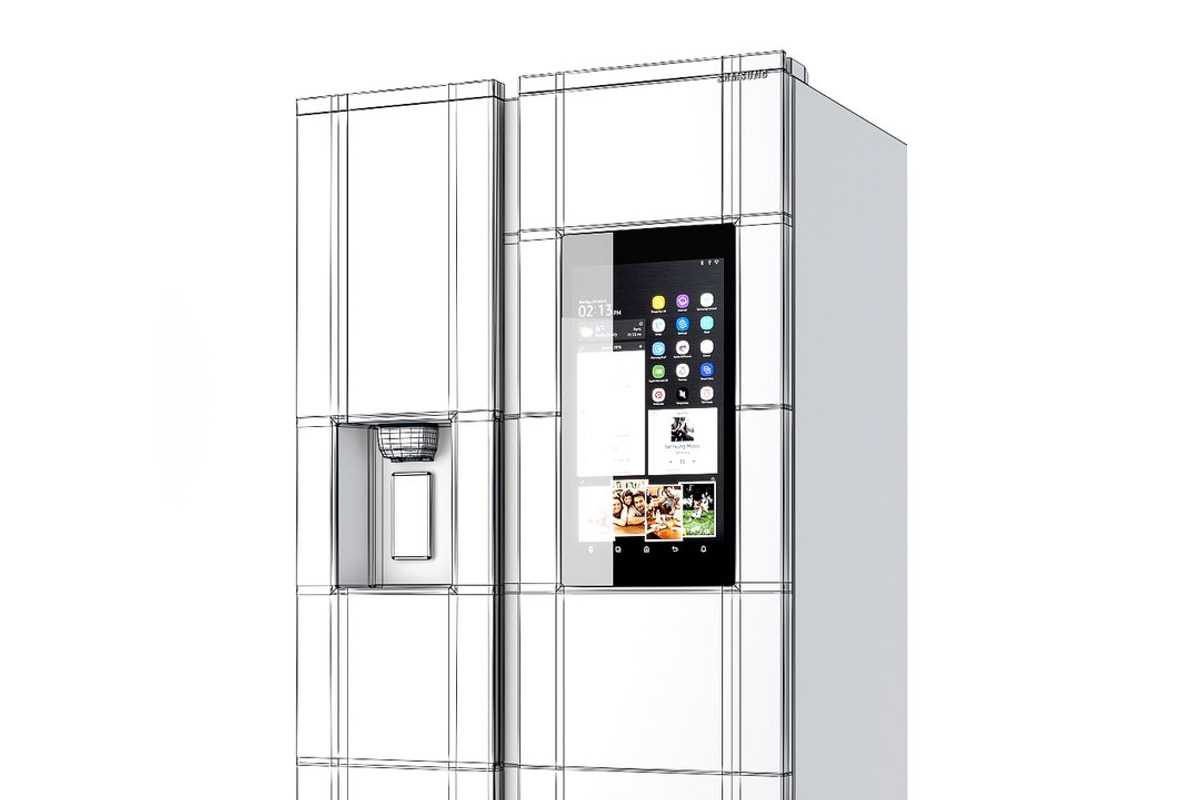 Smart refrigerator Family Hub, a Furniture 3D Model by AllSkull (Photo 5 of 7)