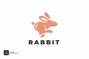 Leaping Rabbit Logo Design