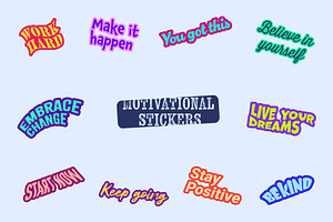 Positive Motivational Quotes Sticker