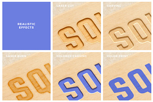 Logo Mockup Pack. Wood Edition