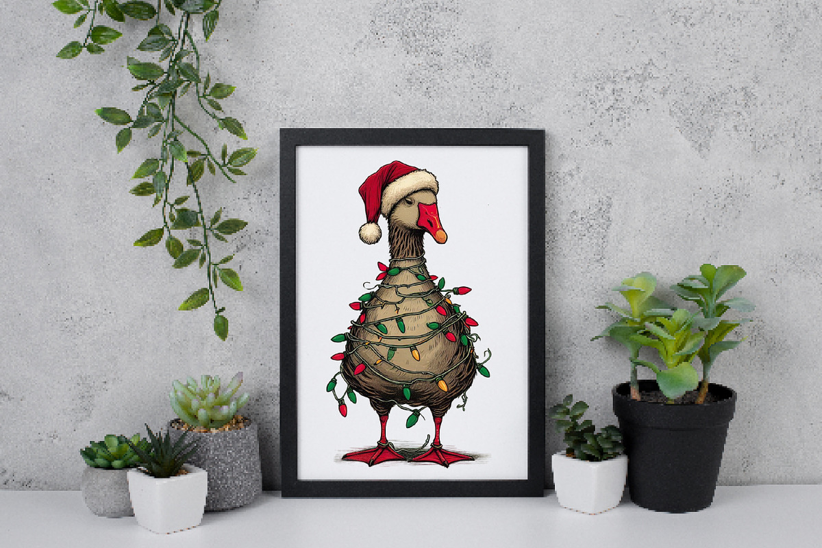 Funny Sarcastic Christmas Goose PNG, an Illustration by Daily.Designs (Photo 5 of 5)