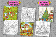 Cozy Friends New Year Coloring Book, an Illustration by one-touch (Thumbnail 2 of 9)