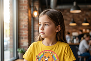 Bear holding Paintbrush Rainbow, a Shirt Mockup by Vector Stall (Thumbnail 3 of 16)