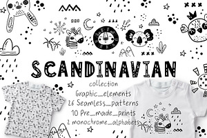 Scandinavian Monochrome Cute Animals