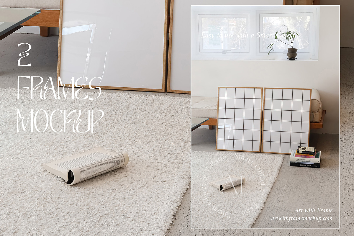 51 Frame Mockups - Vintage Furniture, a Product Mockup by ArtwithFrame (Photo 27 of 50)