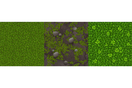 Game textures of green lawn, grass, a Texture Graphic by art PVP - market
