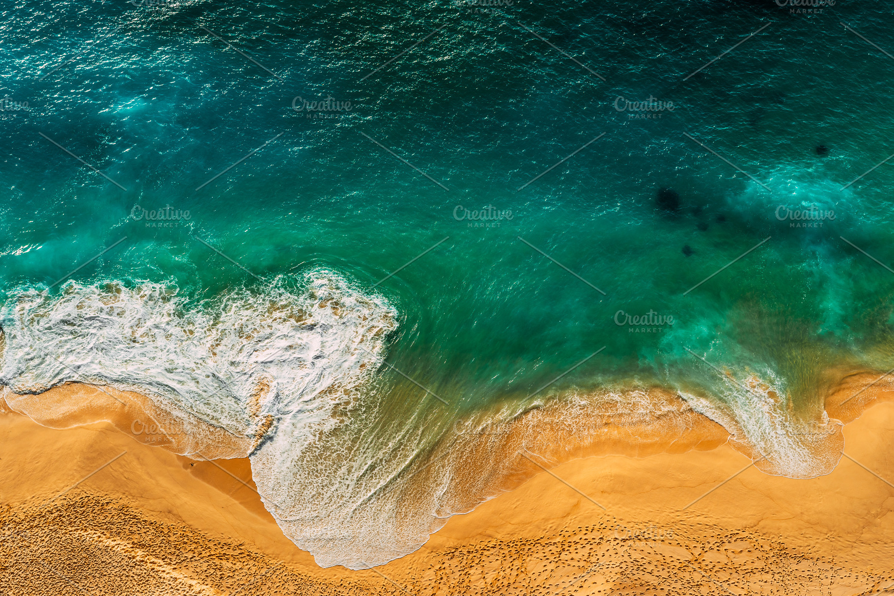 Foamy waves roll over the seashore, a Nature Photo by SOTNIKOV_MISHA