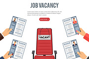 Job Vacancy Employment and Hiring, a Person Illustration by TAlex (Thumbnail 5 of 7)