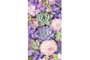 Colorful succulents and spring, a Nature Photo by Lermont51