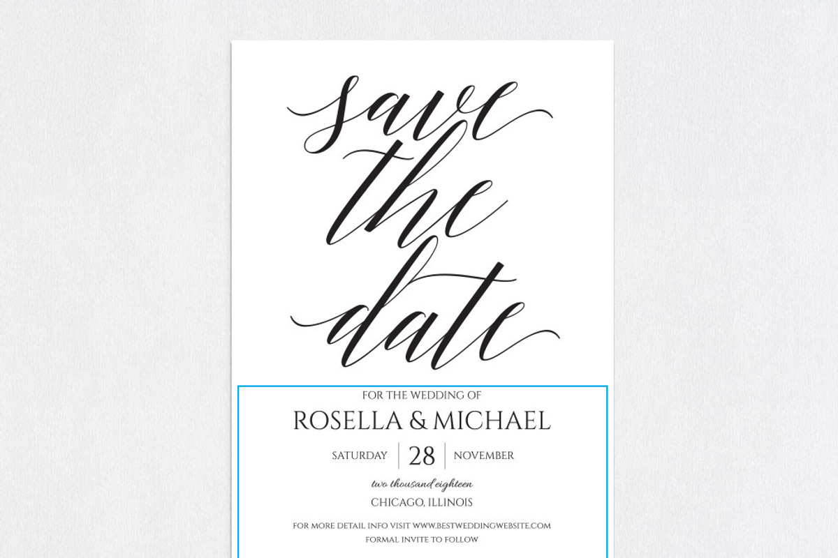 Save the Date Template SHR208, an Invitation Template by Shafura_Wedding (Photo 4 of 5)