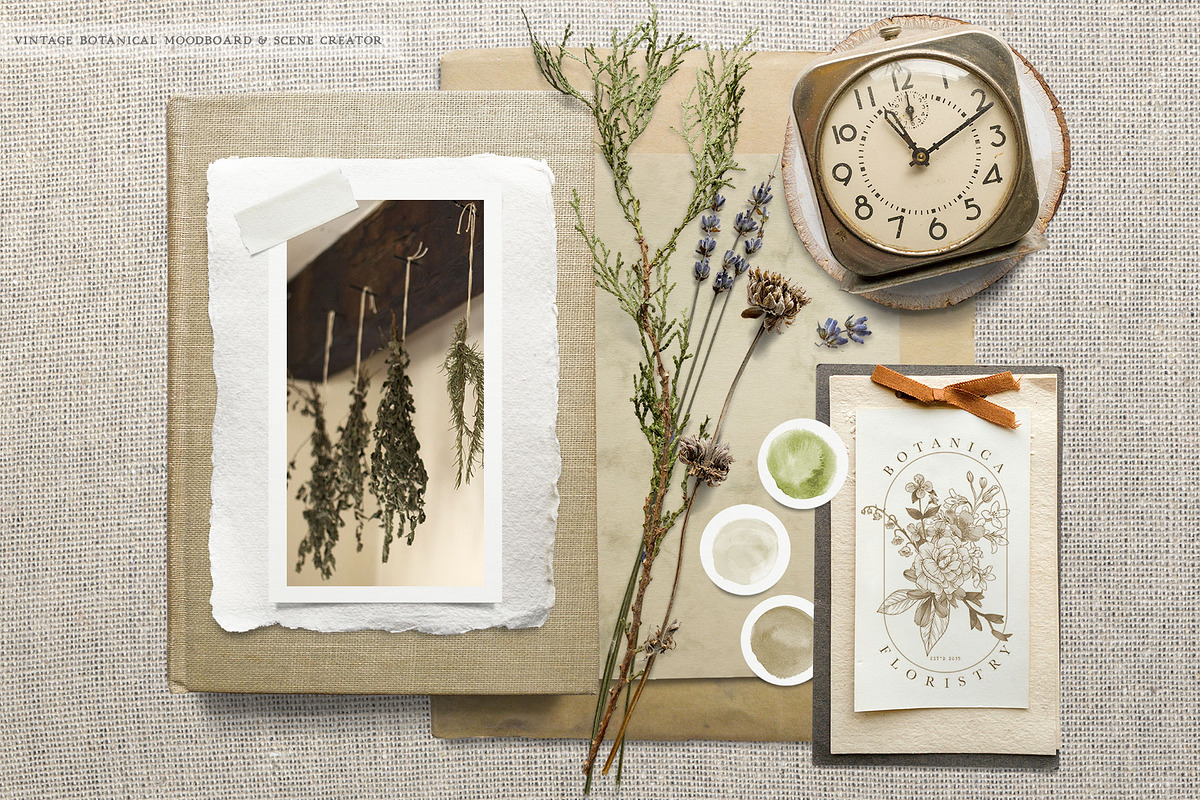 Botanical Moodboard Scene Creator, an Advertising Mockup by Eclectic Anthology (Photo 11 of 14)