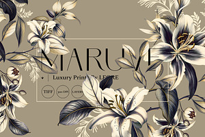 Maruvé Luxury Prints & Motifs, a Pattern Graphic by YARROO