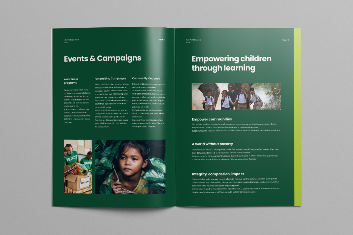 Charity Brochure Template | Canva, a Brochure Template by Pixelpick (Photo 7 of 9)
