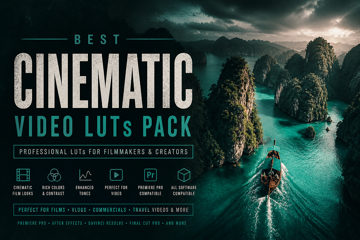 Best Cinematic Video LUTs Pack, a Preset Add-On by AAA Presets (Photo 1 of 3)