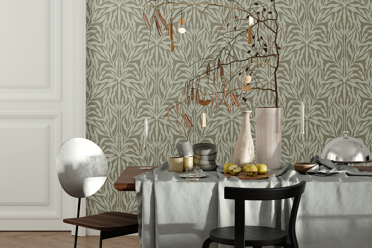 Classic Wallpaper No 9, a Wallpaper Graphic by Bloomart Studio (Photo 5 of 6)