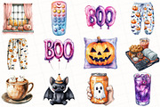 Halloween Movie Night Clipart, an Illustration by OK Design (Thumbnail 4 of 5)