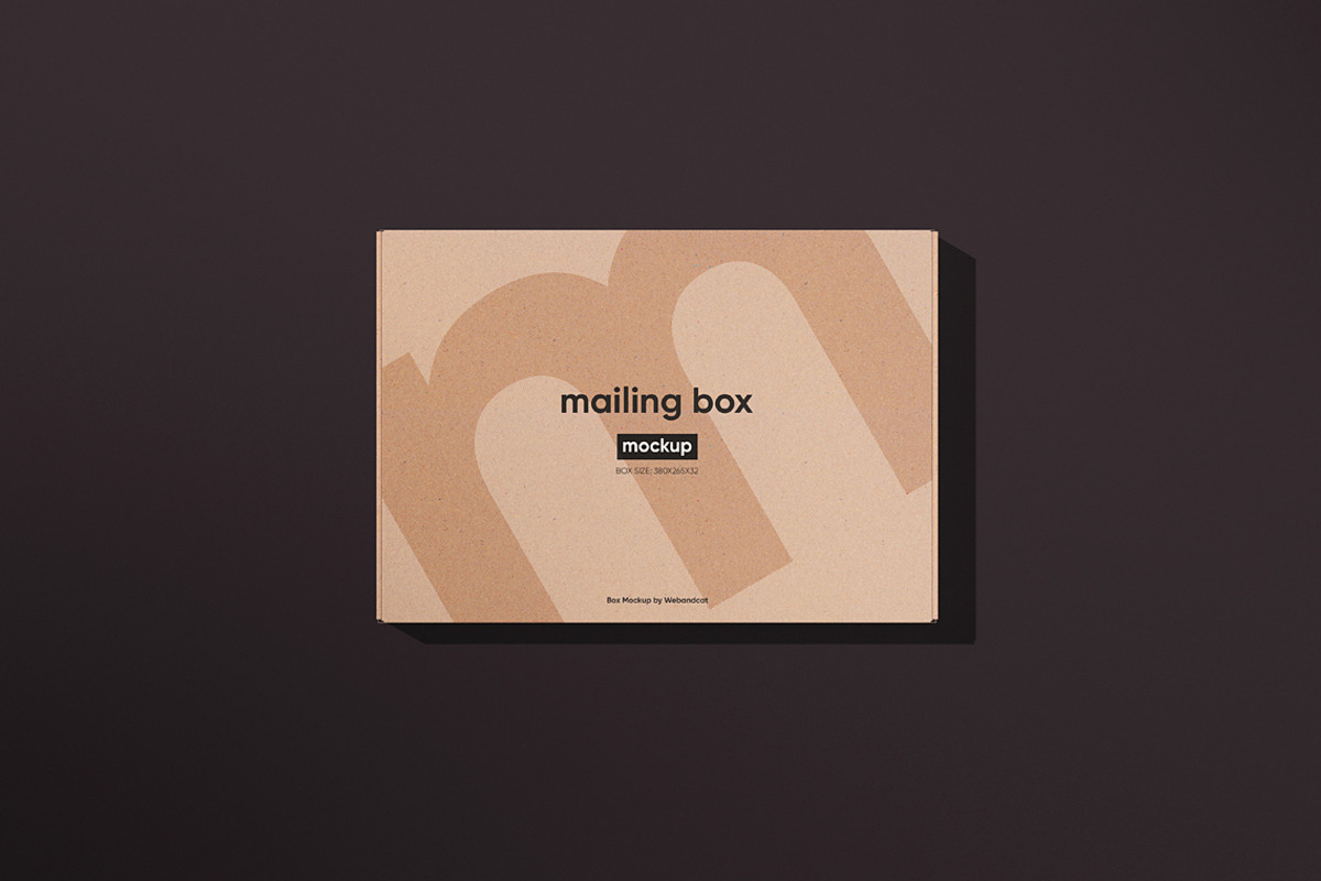 European Mailing Box Mockup, a Packaging Mockup by WebAndCat (Photo 15 of 15)