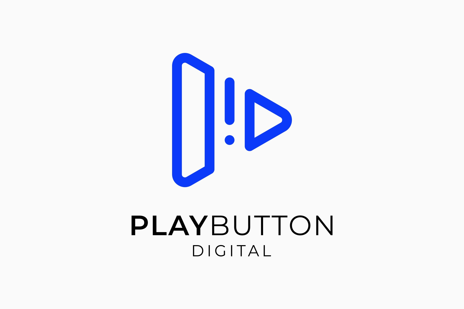 Play Button Digital Media Logo, a Branding & Logo Template by sore.studios