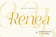 Renea - Modern Minimal Elegant Serif, a Serif Font by Qweera Studio (Thumbnail 1 of 12)