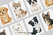 15 Bundle Watercolor Cute Puppy Dog, an Animal Illustration by Morspective (Thumbnail 3 of 8)
